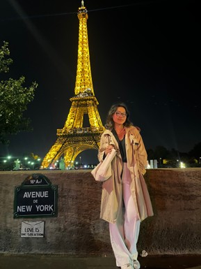 Helen on travels around the European Continent