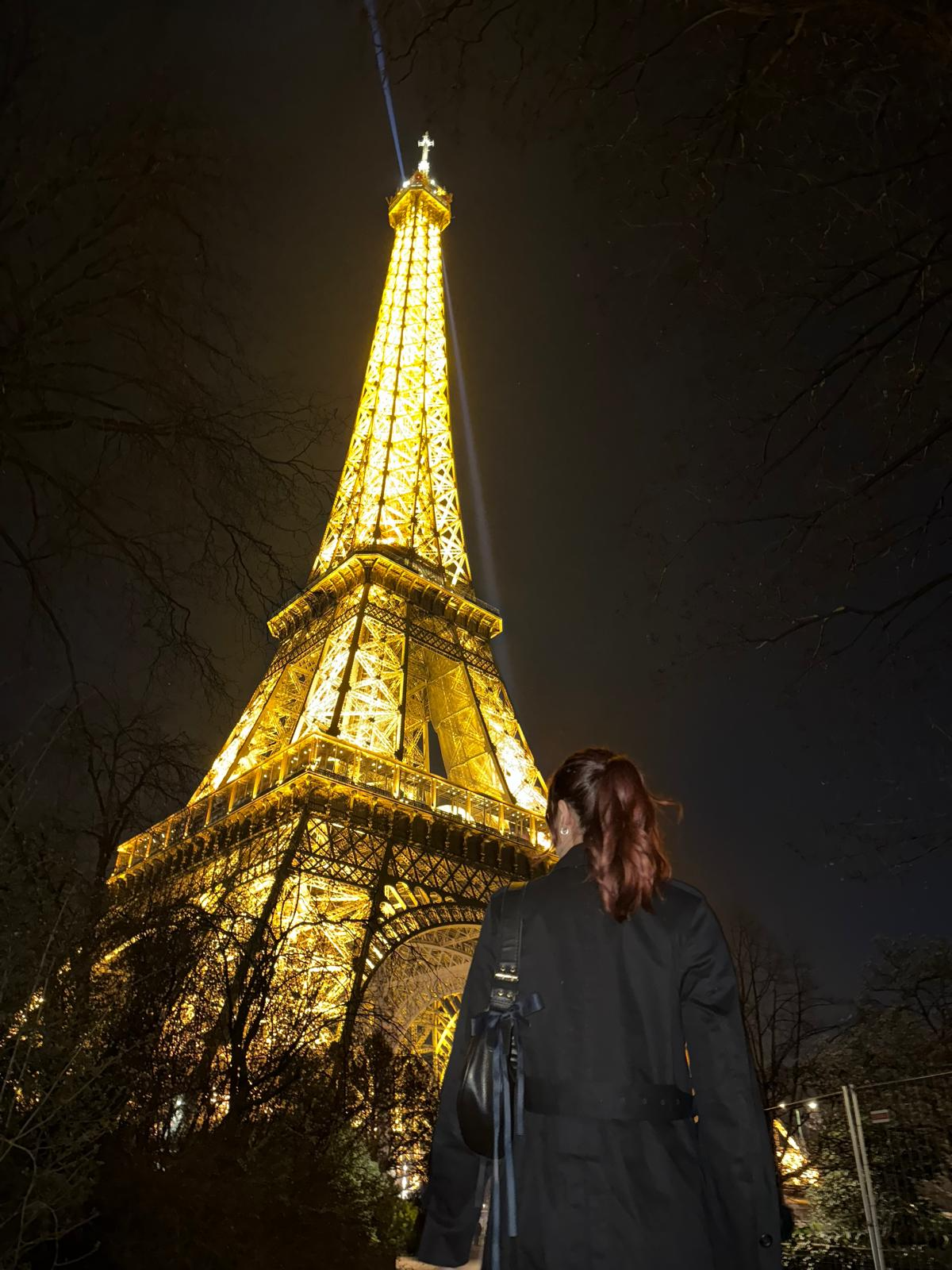 Melika at the Eiffel Tower