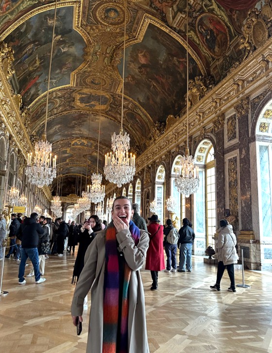 Hall of Mirrors in the Palace of Versailles, in France